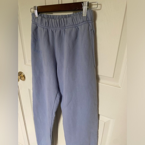 SET ACTIVE periwinkle blue color thick logo sweatpants - Picture 2 of 10